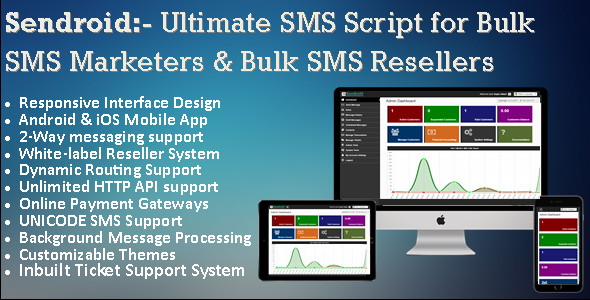 Sendroid SMS Portal- Bulk SMS Reseller Script